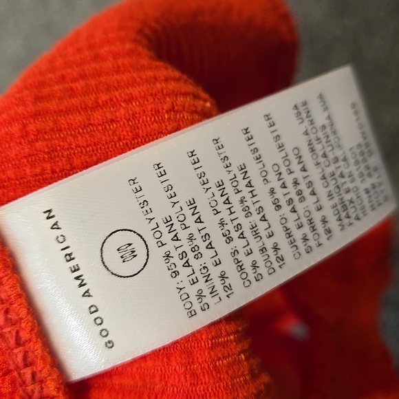 NWT Good American Women Always Fits Bottom Bright Poppy Swim Bikini 0/00 XXS/XS - Picture 8 of 9